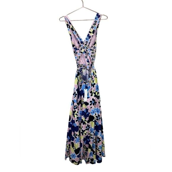 NEW Alexandra Miro Mimi Floral Cotton Maxi Dress Small - Picture 5 of 12